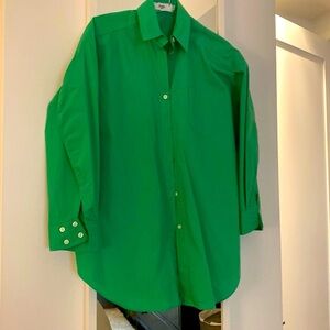 FRANKIE SHOP Melody oversized organic cotton-poplin shirt, multiple color & size